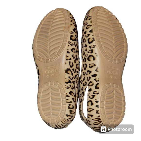 Crocs Kadee leopard print ballet flats size 6 - Picture 4 of 5